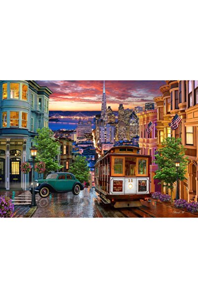 Bluebird Puzzle 1000 piese - San Francisco Trolley (Bluebird-Puzzle-F-90466)