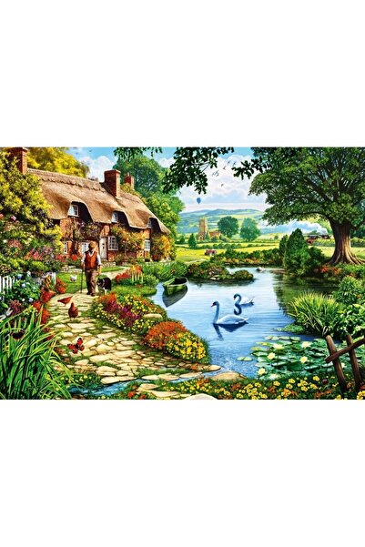 Bluebird Παζλ 1000 κομμάτια - Στιβ Κρισπ: Εξοχικό σπίτι δίπλα στη λίμνη (Blue...