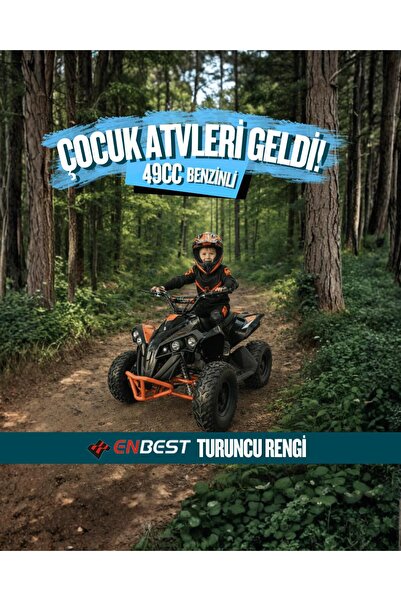 ENBEST 49 CC BENZİNLİ ÇOCUK ATV 4-12 YAŞ - TURUNCU