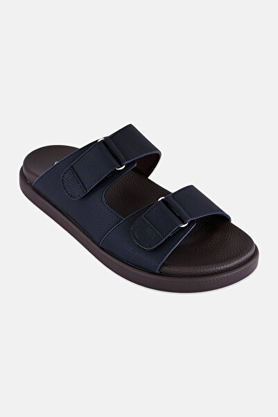English Laundry Men Adjustable Slip On Arabic Sandals, Navy
