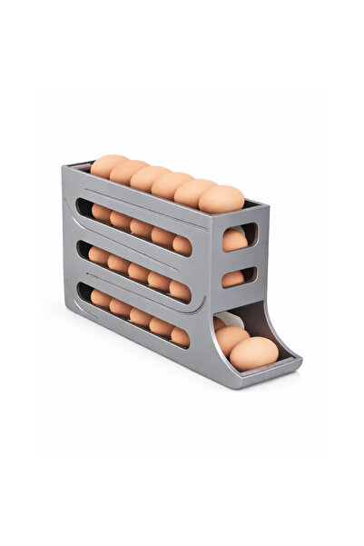 Microcase ABS Plastik Dolapiçi Yuvarlanır Tip Yumurta Organizer ve Standı AL5...