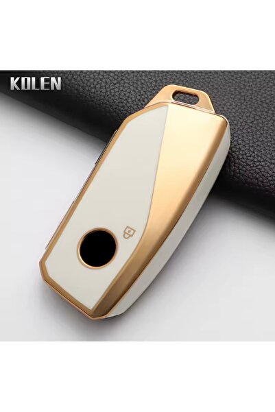 YıldızTuning Husă cheie BMW Seria 7 i7 G70 alb-auriu 2023-2025