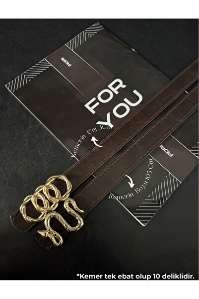 Fiori 2-Piece United Ring and Snake Buckled Women's Pants Belt I, Jacket Belt...