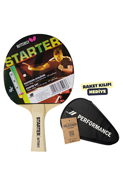 BUTTERFLY Starter Masa Tenisi Raketi ITTF Onaylı - Raket Kılıflı