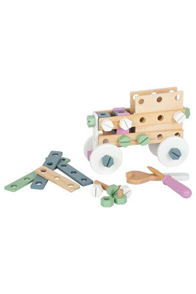 Small Foot Construction set with utensils, Small Foot, Nordic, 67 pieces, 3 y...