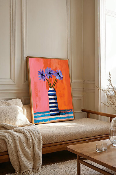 Dekorsiahome Tablou dintr-o singură bucată cu ramă din lemn TK3639