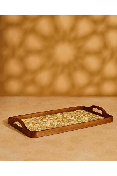 REDTAG Brown Natural Wood Rectangle Serving Tray (Large)