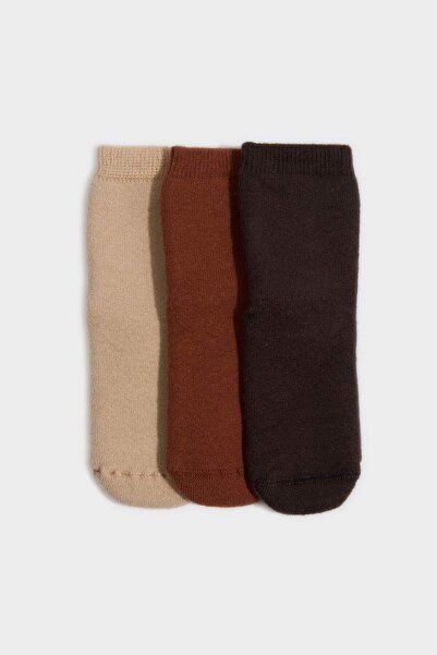 DeFacto 3-компонентни памучни чорапи за момчета H2801A5NS