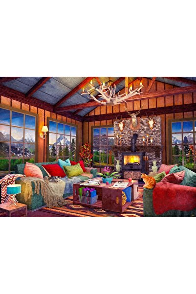 Bluebird Puzzle 500 piese - Cabin Holiday Home (Bluebird-Puzzle-F-90689)