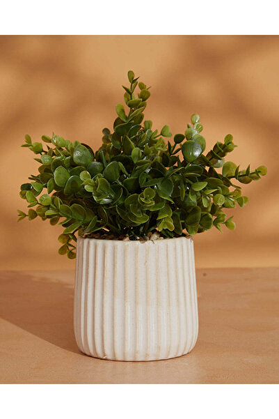 REDTAG نبات اصطناعي في وعاء سيراميك أبيض