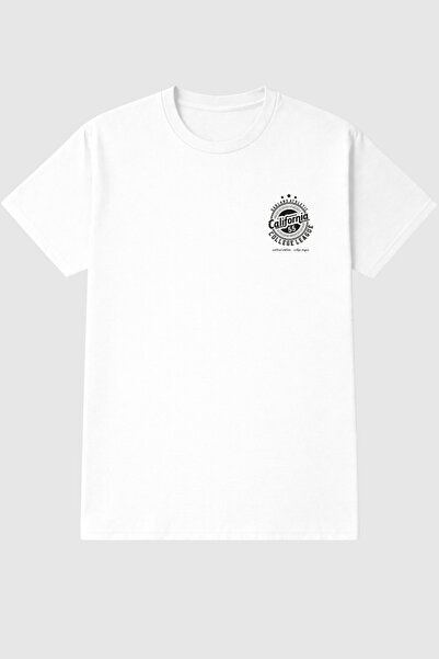 vbs vibes Καλιφόρνια 55 Κολέγιο με τύπωμα oversized Μπλουζάκι Unisex 100% Βαμ...