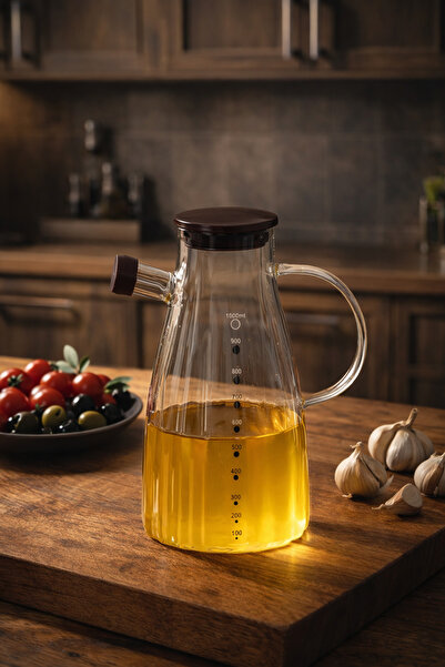 Porsima Lm-0053 Alvera Covered Borosilicate Glass Oil Pot Vinegar Pot Oil Pot...