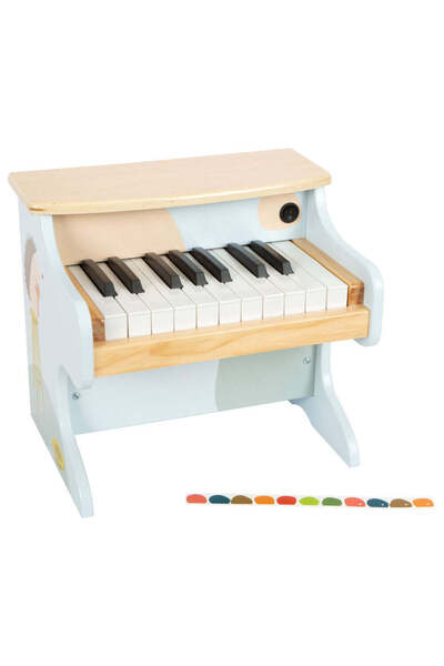 Small Foot Pian din lemn cu partituri, Small Foot, Groovy Beats, 3 ani+