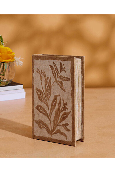 REDTAG صندوق كتب مزخرف باللونين الكريمي والبيج