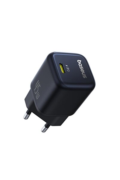 Baseus PicoGo GaN Hızlı Şarj Cihazı 1C 45W - Siyah