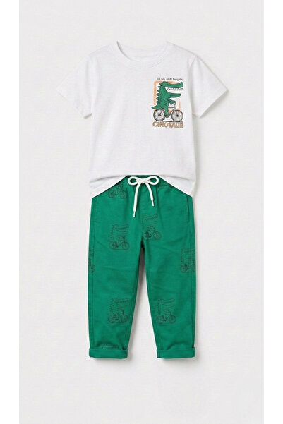 Daisy Dolly Set de bumbac piese cu imprimeu animal pentru băieți