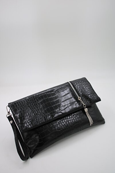 DMG Collection Tassel Detailed Clutch Handbag and Crossbody Bag for Women Bag