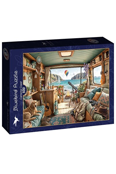 Bluebird Puzzle 500 piese - Rafael Trujillo: Camping Coast (Bluebird-Puzzle-F...
