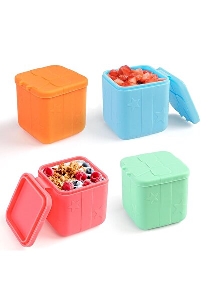 Arabest 4 Pack Leak Proof Salad Box,Vinegar Dispenser,Sauce Cups Small Sauce ...