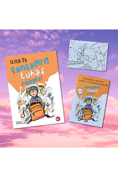 Beyaz Balina Yayınları Bag Mini Crazy Stories / Activity Book / Postcard Pain...