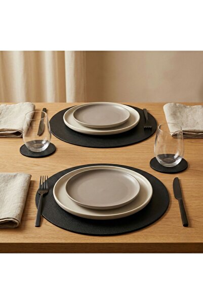 Grand Fine Art 2+2 bucăți piele perechi de suprafețe suport pentru farfurii r...