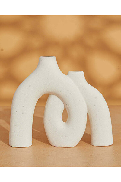 REDTAG Cream Nordic Duo Vase