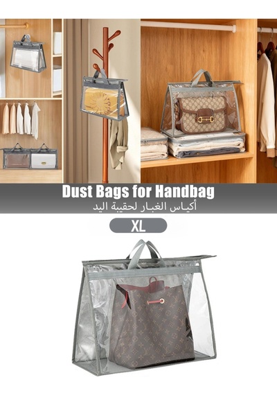 Generic Dust Bags for Handbags, Clear Purse Storage Organizer Bag with Zipper...