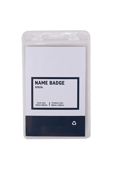 TECLA EDITION Insignă verticală flexibilă mare 70x105mm cu sistem versatil de...