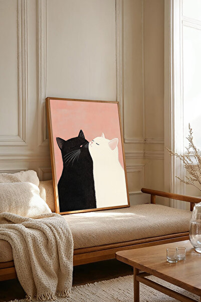 Dekorsiahome Tablou dintr-o singură bucată cu ramă din lemn TK3604