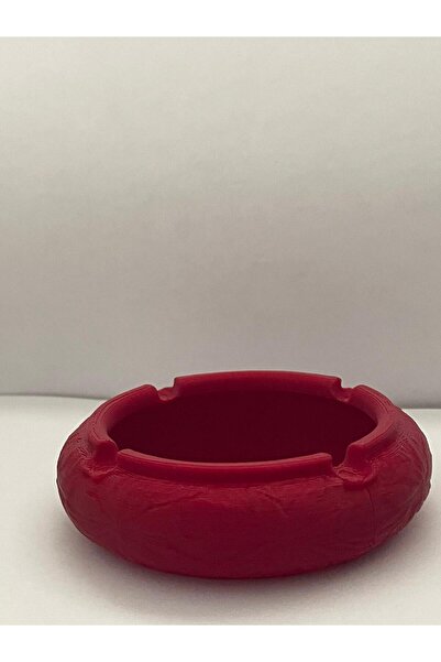 LİNKA3D Kırmızı Küllük – Dekoratif Masa Küllüğü – Modern Tasarım Sigara Küllü...