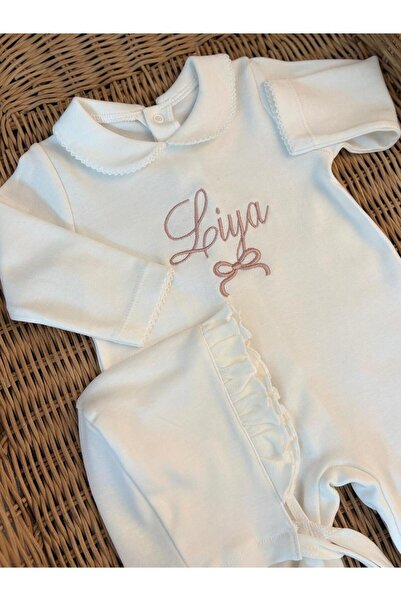 Mini Ropa Kız Bebek Tulum Seti İsimli Hastane Çıkışı
