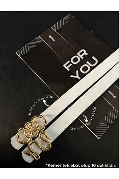 Fiori 2-Piece United Ring and Snake Buckled Women's Pants Belt I, Jacket Belt...