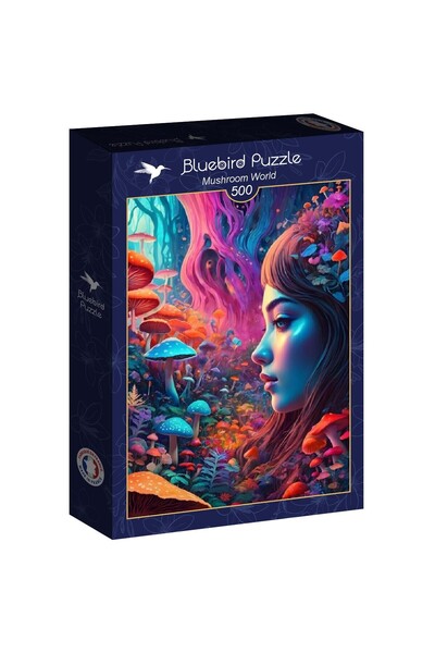 Bluebird Puzzle 500 piese - Mushroom World (Bluebird-Puzzle-F-90955)