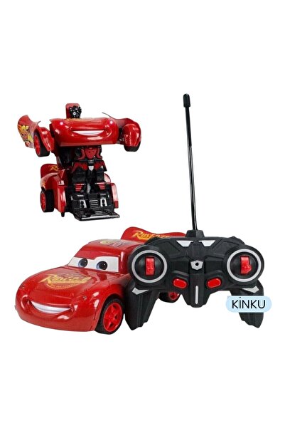 KİNKU Şimşek Mcqueen Uzaktan Kumandalı Robota Dönüşen Şimşek Mcqueen araba