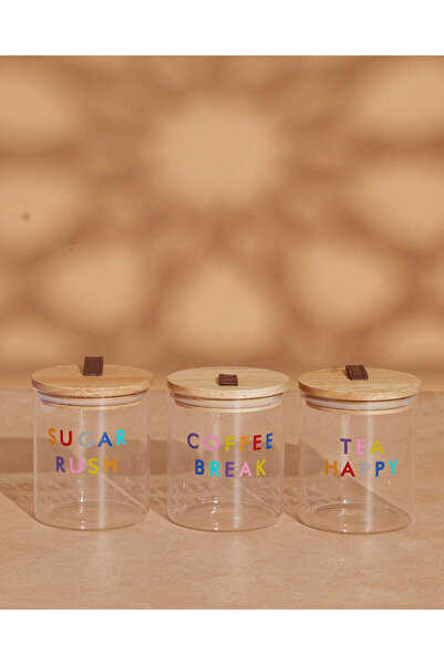 REDTAG طقم برطمانات تخزين زجاجية شفافة مكون من 3 قطع