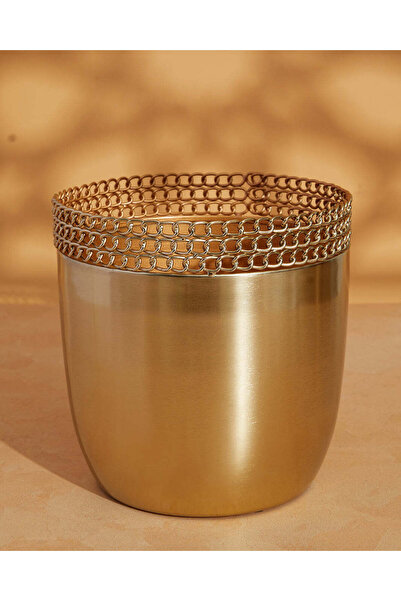 REDTAG Gold Metal Chain Border Planter (M)