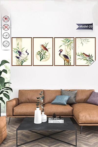 Akıllı Kağıt Statik Tutunma Özellikli Tablo - Poster Hayvan (Model- 20)