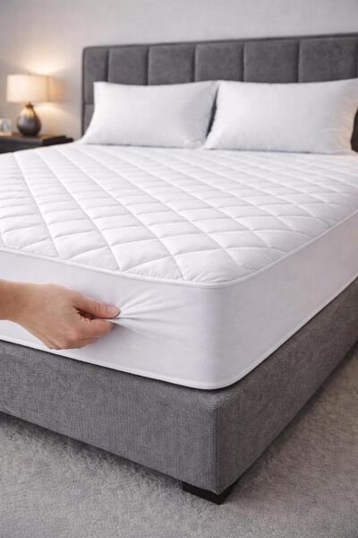 OZNHOME 100% Cotton Layer Quilted 120*200 Waterproof Mattress Protector Full ...