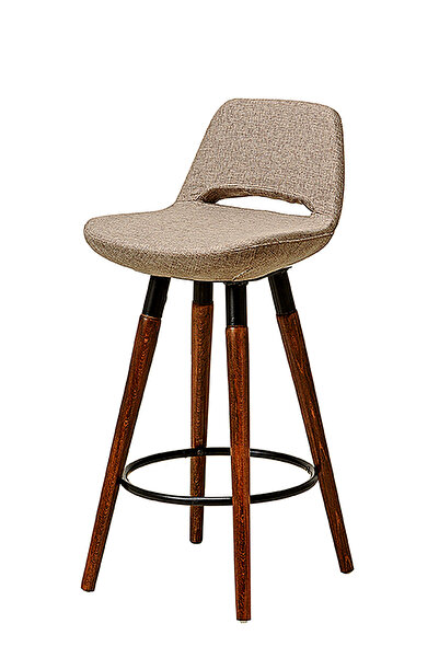 SÜPER ÇELİK BAR TABURESİ 961 MODEL GRİ KUMAŞ