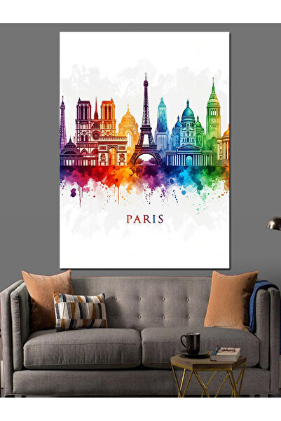 KanvasSepeti Vopsea în ulei de înaltă calitate în stil acuarelă texturat Pânz...