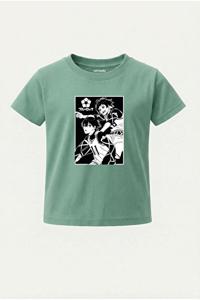 nirvoda Tricou pentru copii Bachira și Isagi Blue Lock B cu imprimeu Tricou p...