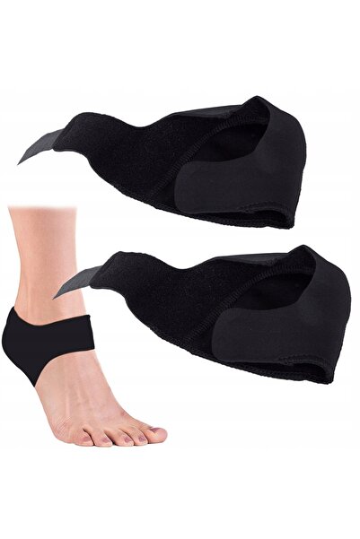 zola Set de 2 protecții pentru călcâi, negre, din neopren, flexibile și unive...