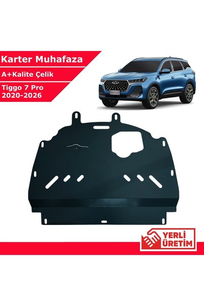 3 Tıkla Chery Tiggo 7 Pro 2020-2026 Çelik Karter Muhafaza Çelik Koruma Sacı A+ Kalite Yerli Üretim