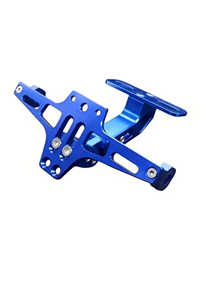 choice2 Blue Motorcycle Rear License Plate Mount Holder Aluminum Alloy Bracke...