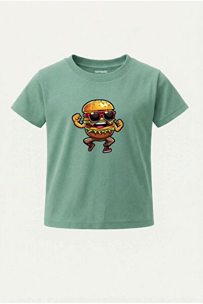 nirvoda Tricou pentru copii Dancer Hamburger cu imprimeu Tricou pentru copii