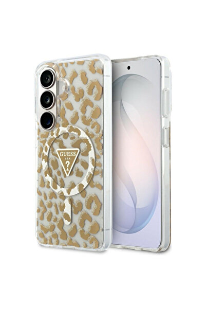 Guess IML Leopard Print Triangle Case for Samsung Galaxy S26