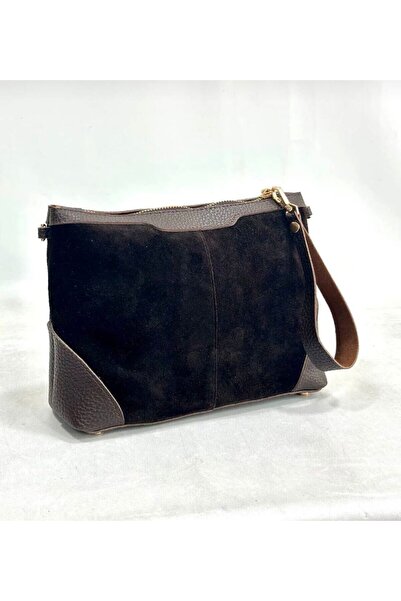 RAMAZAN YARDIMCI BAG COLLECTİON Women's Bag Genuine Suede Leather Shoulder Bag