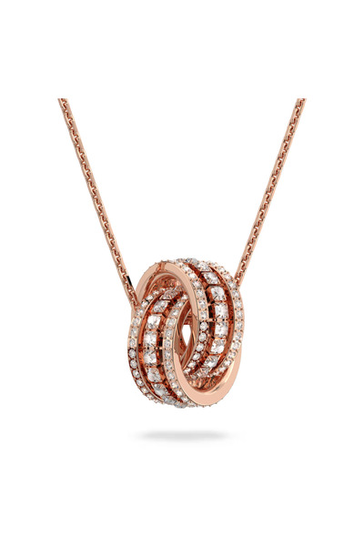 Swaroski Further pendant Intertwined circles, Rose gold