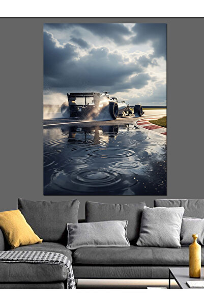 KanvasSepeti Pe drumul noroios Pictură în ulei de înaltă calitate texturat Ca...