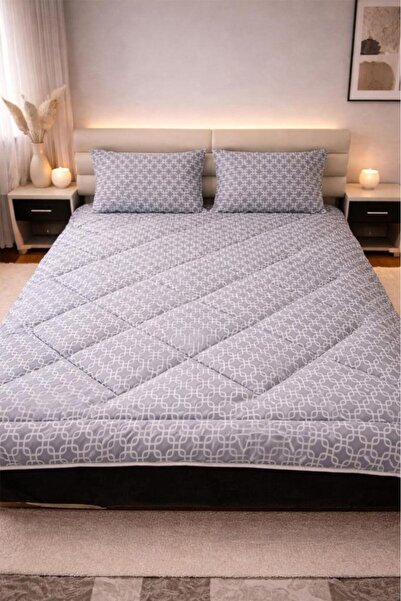 Çeyiz Diyarı Set Geometric Wellsoft 195x215 Cm pentru două persoane pilotă